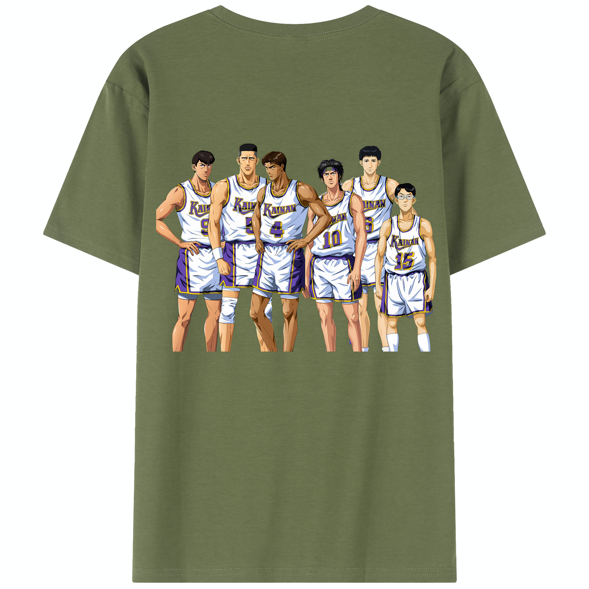 SLAM DUNK／スラムダンク 綿100％半袖Tシャツ（背面プリント）